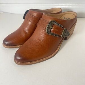 Sofft Adara Size 9.5  Women's Brown Leather Mule Dressy